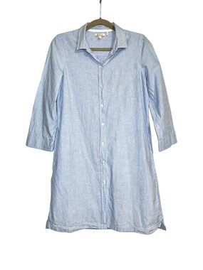 Barbour | Dresses | Barbour Kirkwall Navy Linen Dress Us 6 Nwt | Poshmark